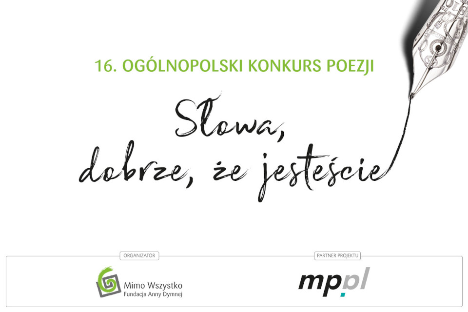 Konkurs poezji Słowa, dobrze że jesteście - grafika