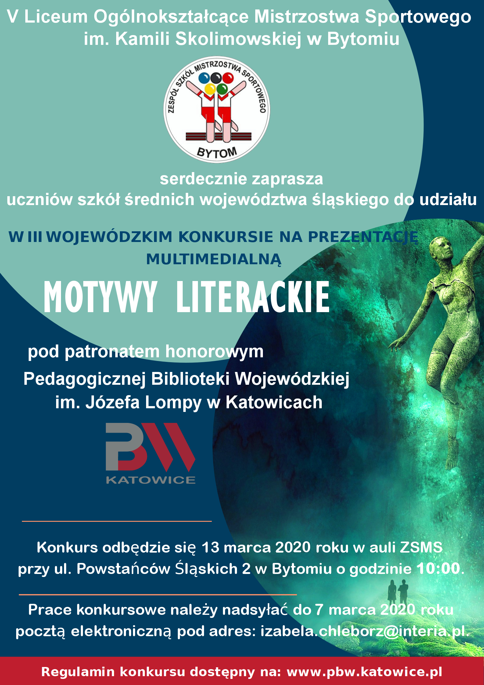 Konkurs Motywy Literackie - plakat