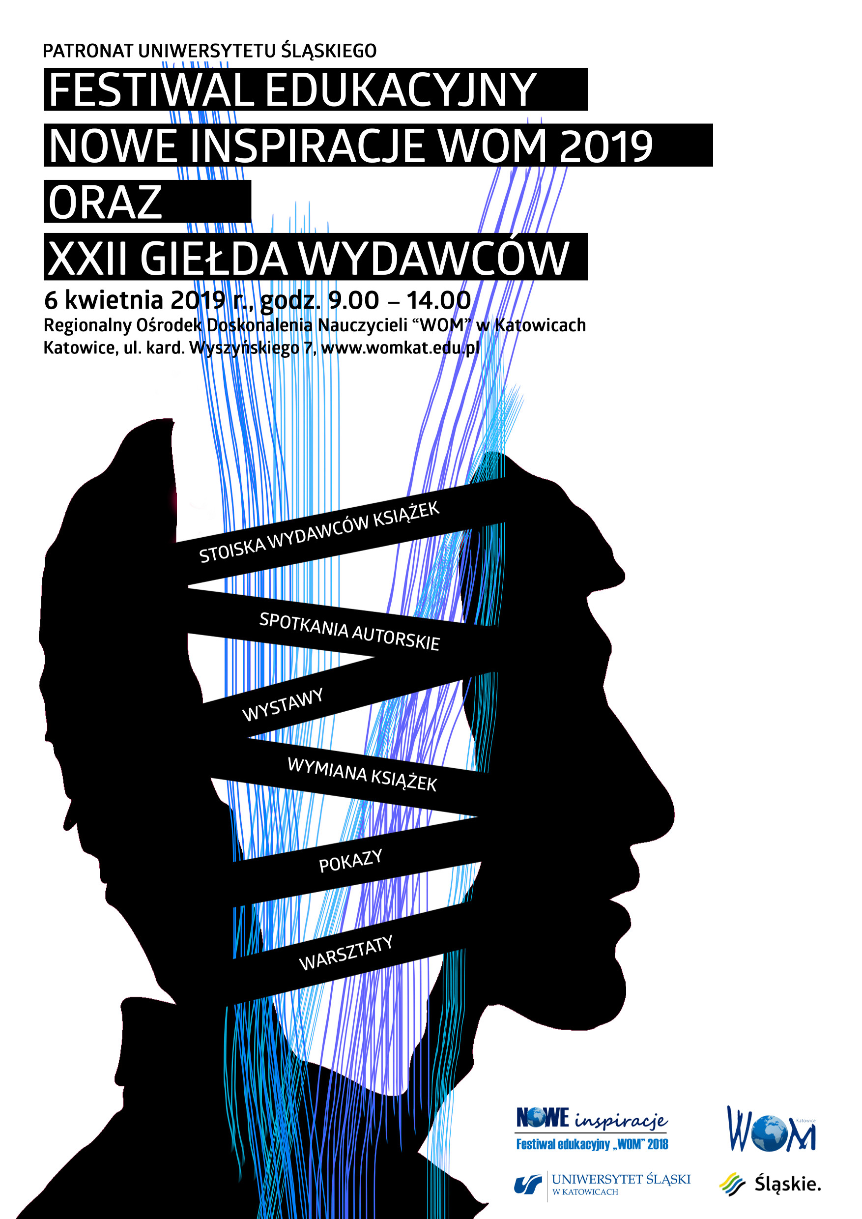Festiwal Edukacyjny WOM 2019 - plakat informacyjny