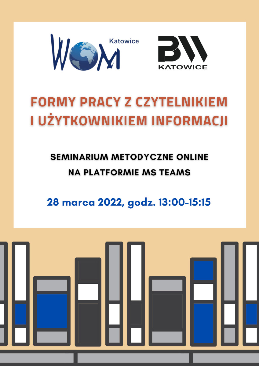 Seminarium Formy pracy z czytelnikiem i użytkownikiem informacji - plakat informacyjny